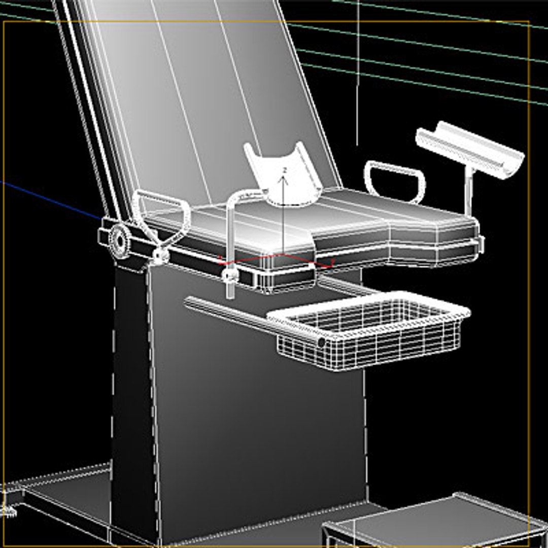 gynecology exam chair 3d model