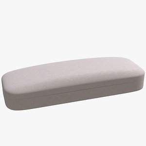 White Leather Glasses Case v3