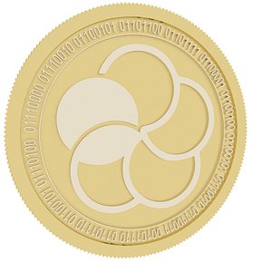 3D model japan content gold coin