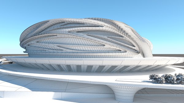 conceptual stadium 3d model