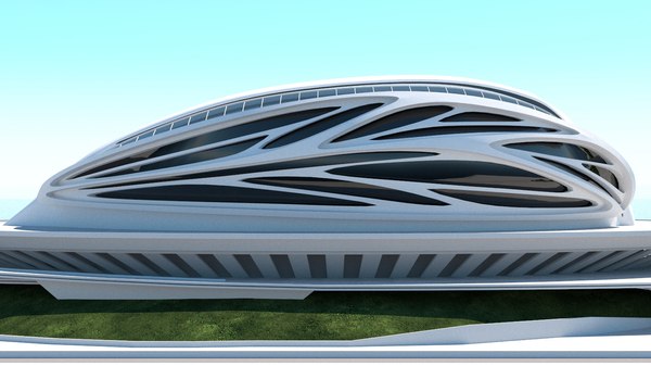 conceptual stadium 3d model