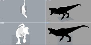 3D t-rex model