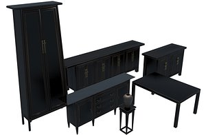 3D furniture set model