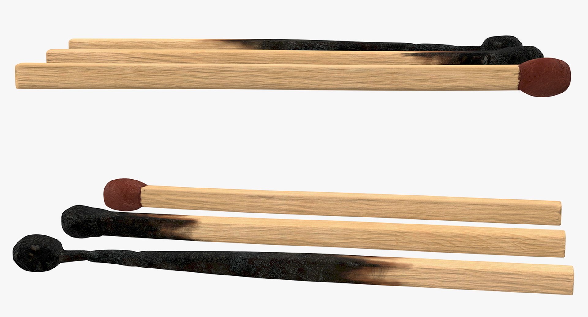 Wooden Match Sticks Model - TurboSquid 1384191