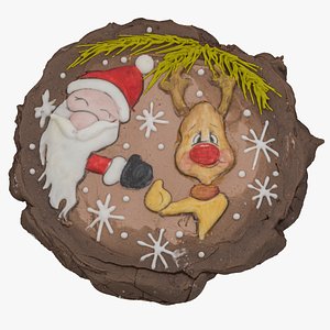 3D model christmas cookie 01 raw