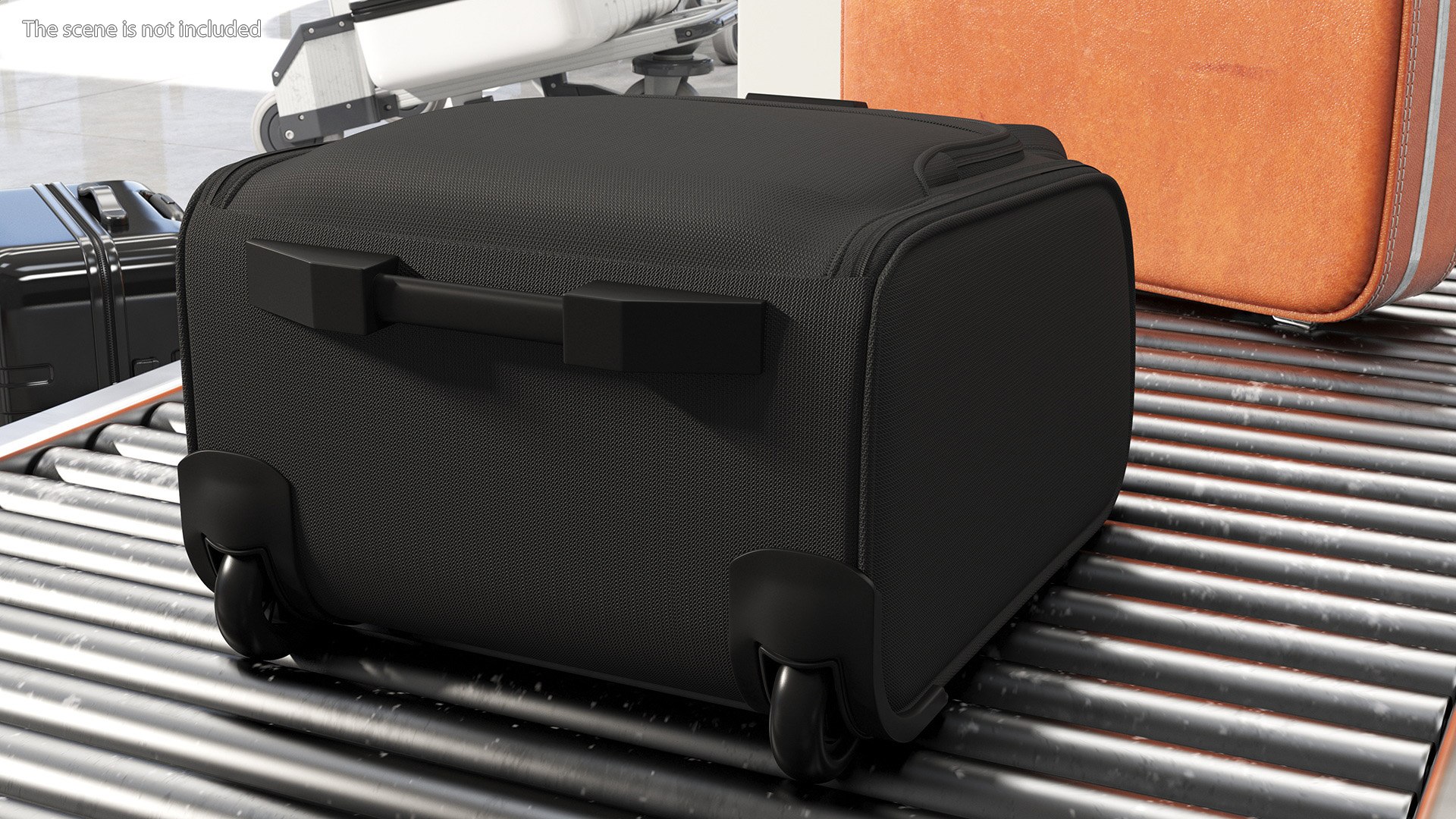 3D model Softshell Rolling Luggage Samsonite Black TurboSquid 2083565