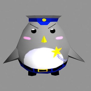 cute penguin 3d model