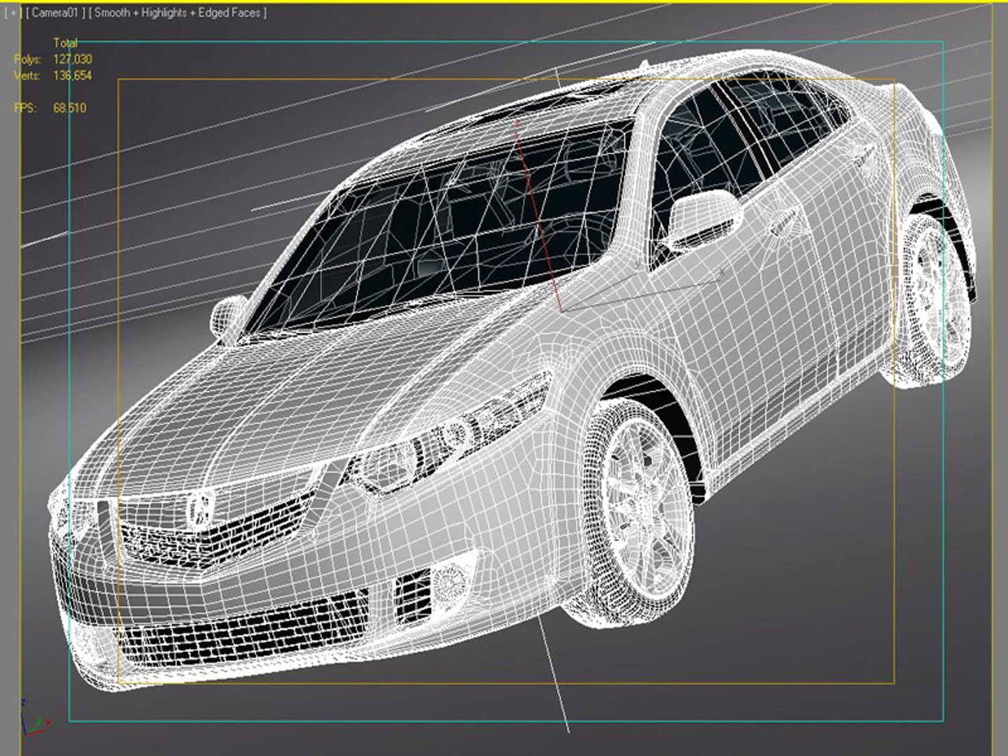3d acura tsx model
