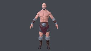 barbarian character games 3D model