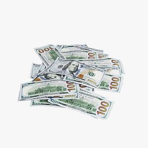 100 Dollars Pile