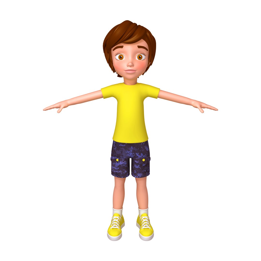 3D boy cartoon model - TurboSquid 1531631