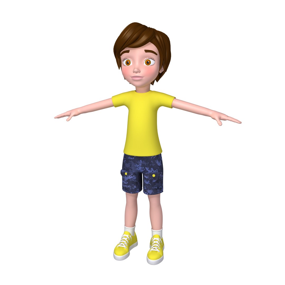 3D boy cartoon model - TurboSquid 1531631