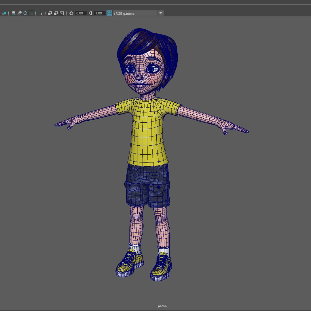 3D boy cartoon model - TurboSquid 1531631