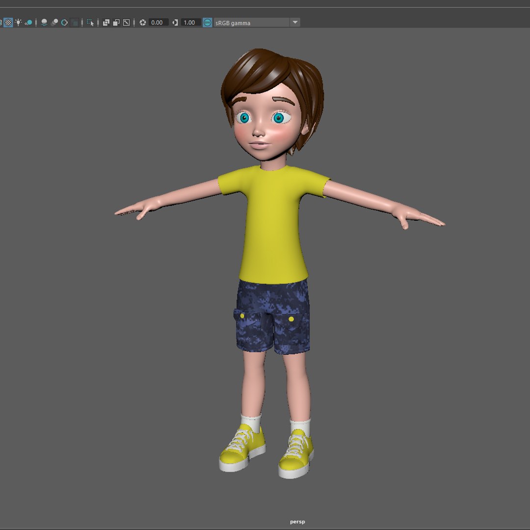 3D boy cartoon model - TurboSquid 1531631