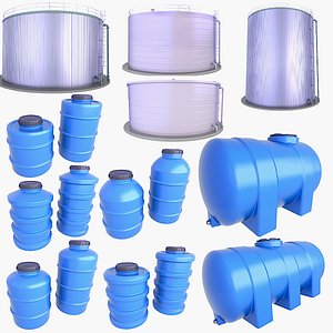 3D Water Tanks and Fire Protection Storage Tanks v1