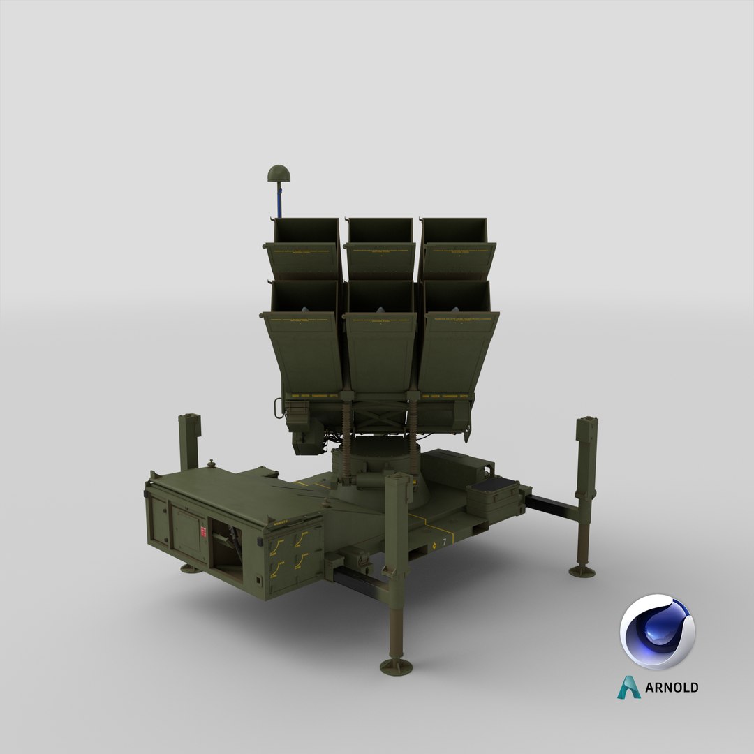 3D NASAMS Missile System Ready to Attack https://p.turbosquid.com/ts-thumb/Fe/tz4TgO/NC/stemcell_cinema_4d_arnold_render/png/1687711463/1920x1080/fit_q87/b8a2fd3ace89843b934619e66fb86ac40f7089fd/stemcell_cinema_4d_arnold_render.jpg