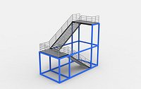 Container stairs 03 3D model