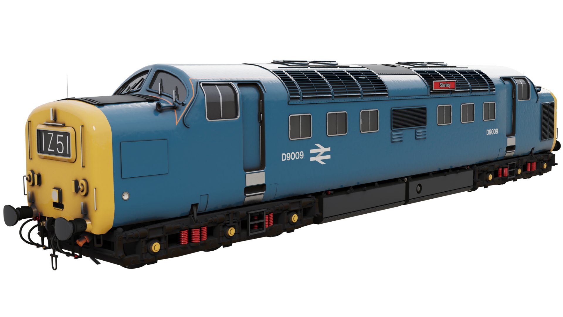 British Rail Class 55 Model - TurboSquid 2223469