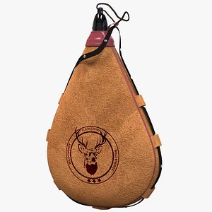 3d wineskin flask