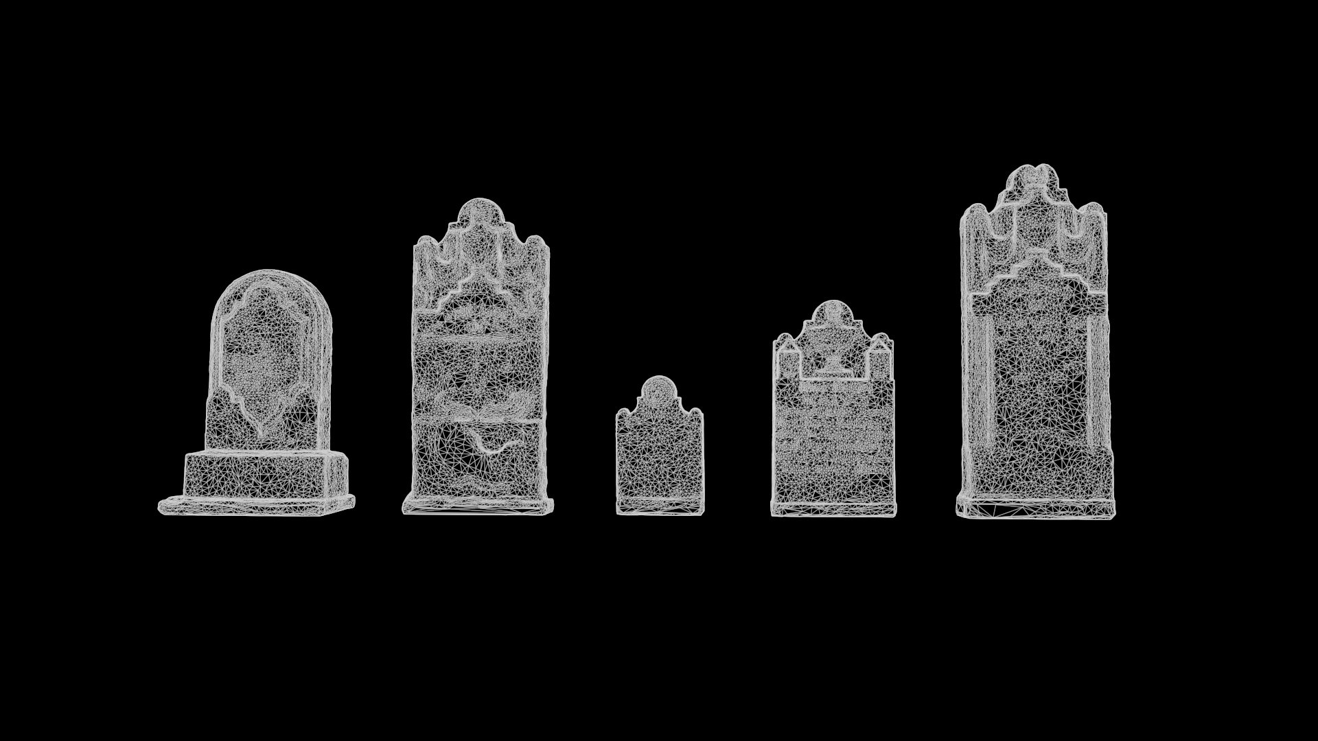 Cemetery Pack - Collection Of 5 Models 3D Model 3D - TurboSquid 2154380