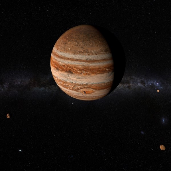 c4d jupiter moons 4k planet