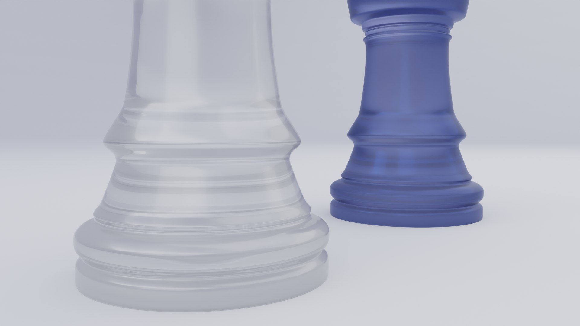 3D Rooks Frosted Glass Chess Pieces - TurboSquid 2165718