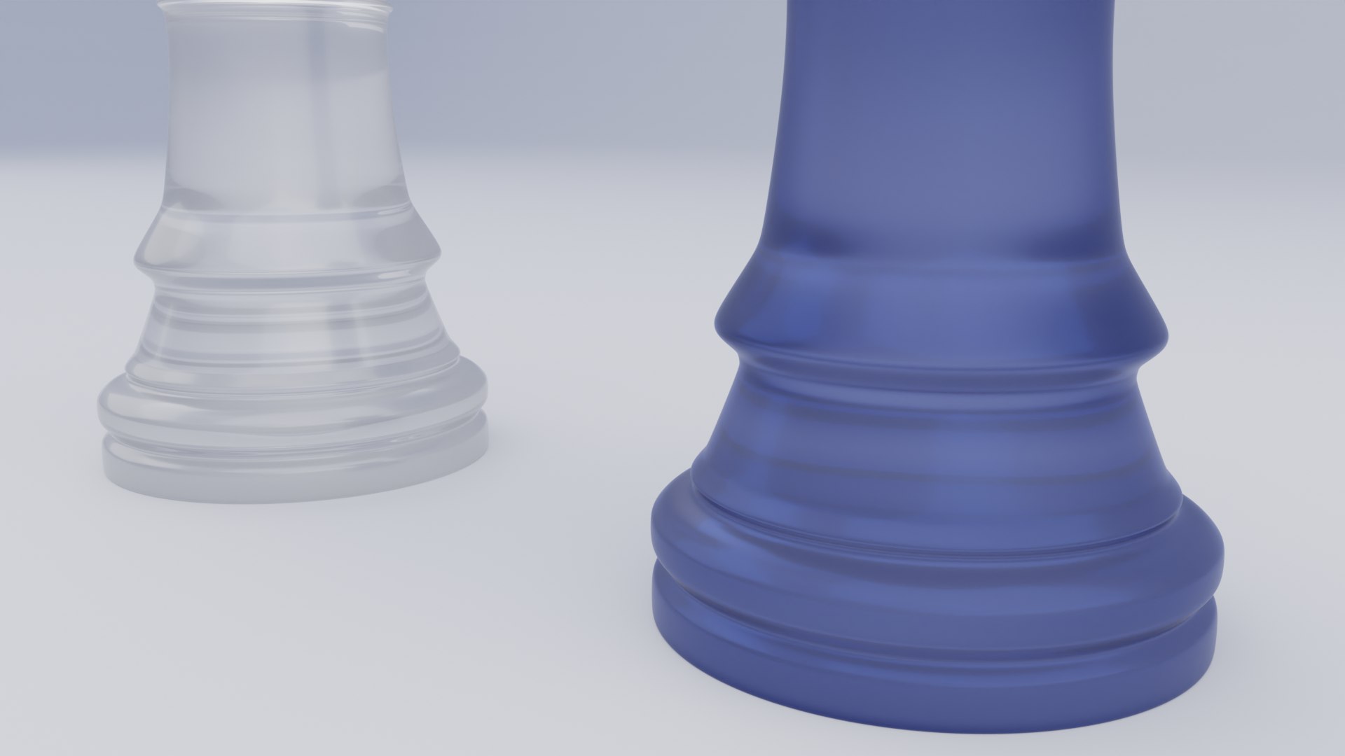 3D Rooks Frosted Glass Chess Pieces - TurboSquid 2165718