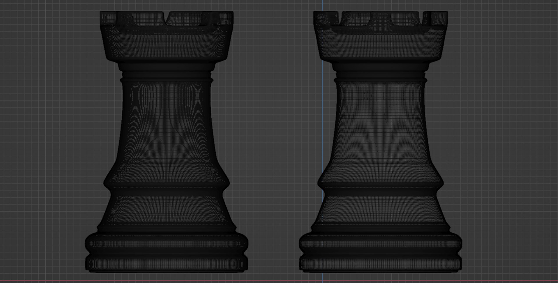 3D Rooks Frosted Glass Chess Pieces - TurboSquid 2165718