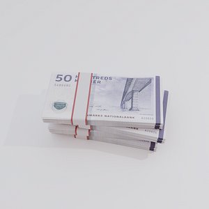 50 Denmark Danish Krone Currency model
