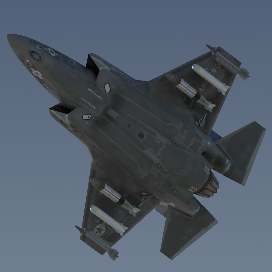 f-35 strike fighter 3D https://p.turbosquid.com/ts-thumb/Ff/GfZy4R/6WUvTvkS/f35b_usmc_cam15/jpg/1505670316/1920x1080/fit_q87/c0c5a3b81452efa6223c550d32481cec1bae4400/f35b_usmc_cam15.jpg