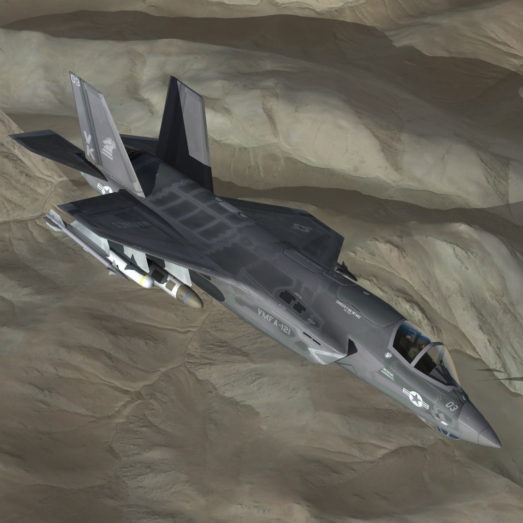 f-35 strike fighter 3D https://p.turbosquid.com/ts-thumb/Ff/GfZy4R/o1fleNKn/f35b_usmc_cam11b/jpg/1505670316/1920x1080/fit_q87/1b79a350b28e053db9f4ec633ce57a79df6ede8c/f35b_usmc_cam11b.jpg