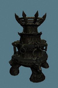 military brazier 3d max