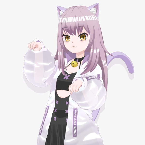 Mio - Anime Girl Character 3D model
