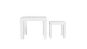 IKEA LACK Set of 2 white nesting tables