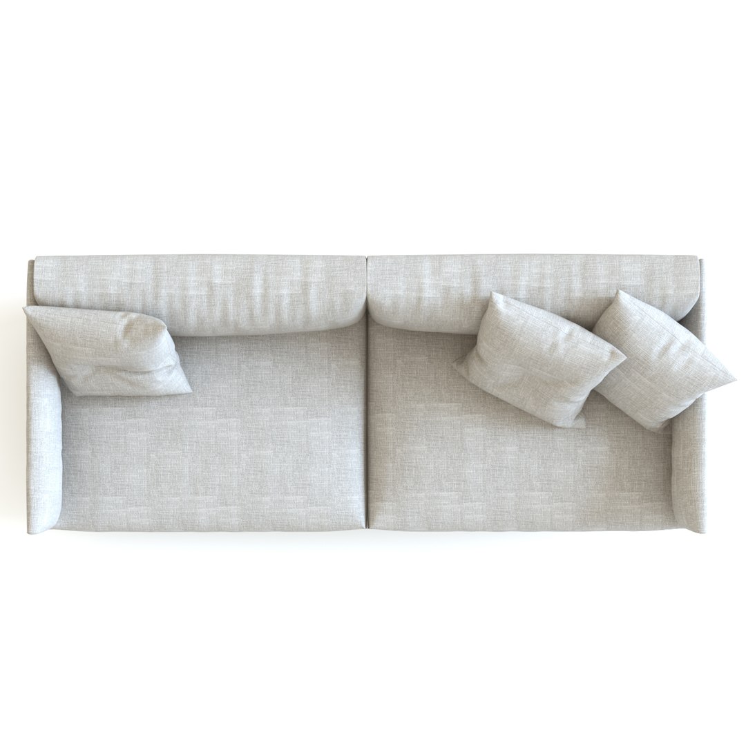 3d model mdf italia hara sofa