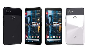 3D Google Pixel 2 XL Black And White model