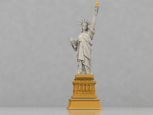 3D statue liberty