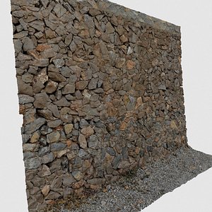 3D scan rock wall model
