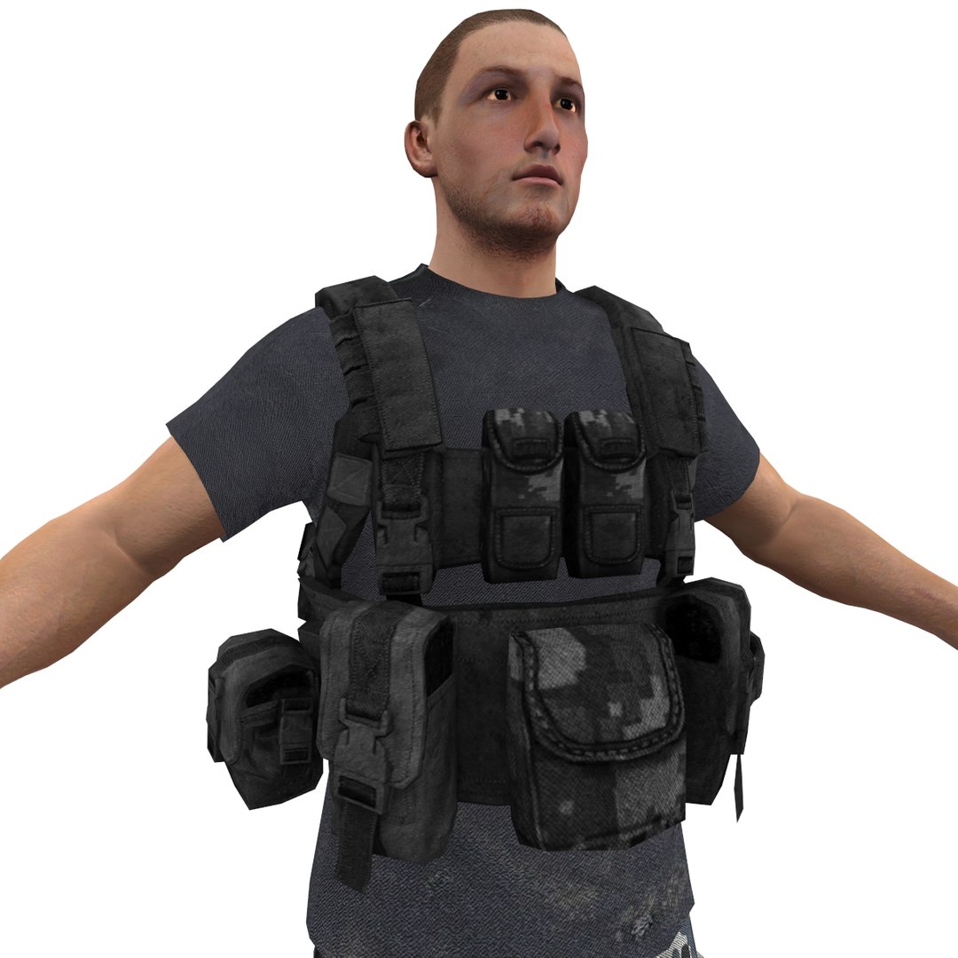 mercenary soldier 3d model