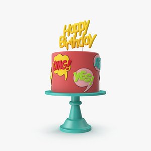 Comic Birthday Cake