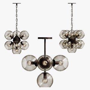 chandelier sphere cumulus glass