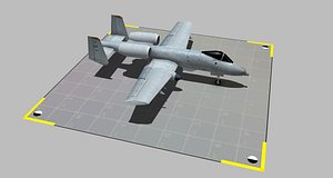 a-10 thunderbolt 3D