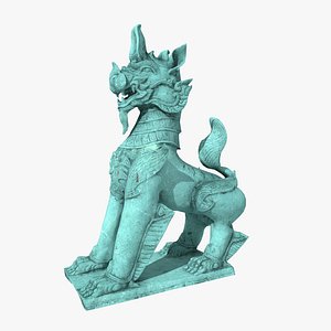 statue lion 3d model