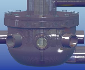 blender wellhead christmas tree