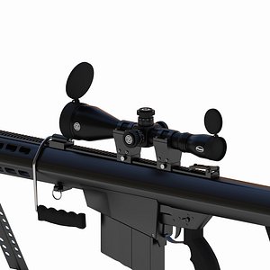 modelo 3d Rifle de francotirador Barrett M98B - TurboSquid 1989353