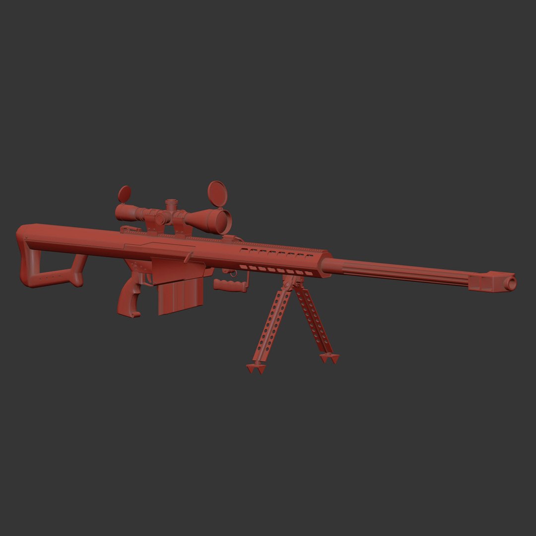 Barrett M82A1 3D Model - TurboSquid 1810490