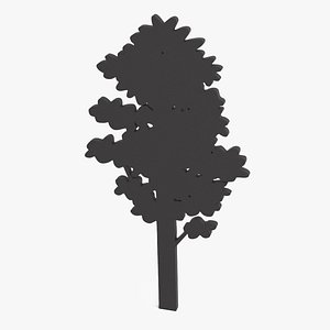 Poplar Tree Silhouette