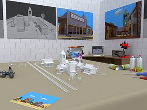 city hobby tiny 3D model