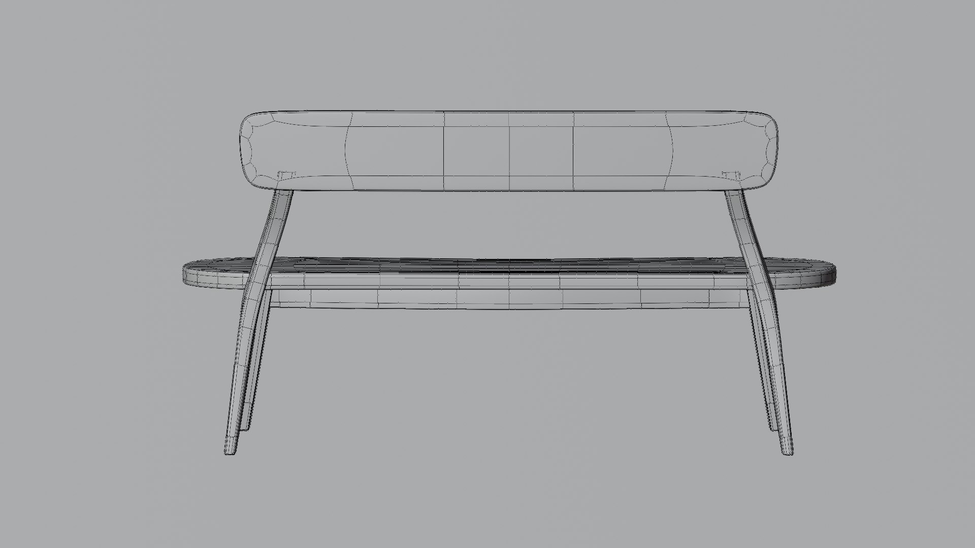 3D Wooden Bench - TurboSquid 2141234