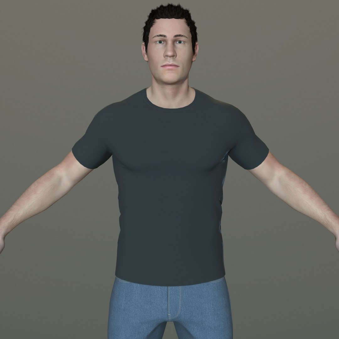 Paul Character Games Man 3d Model